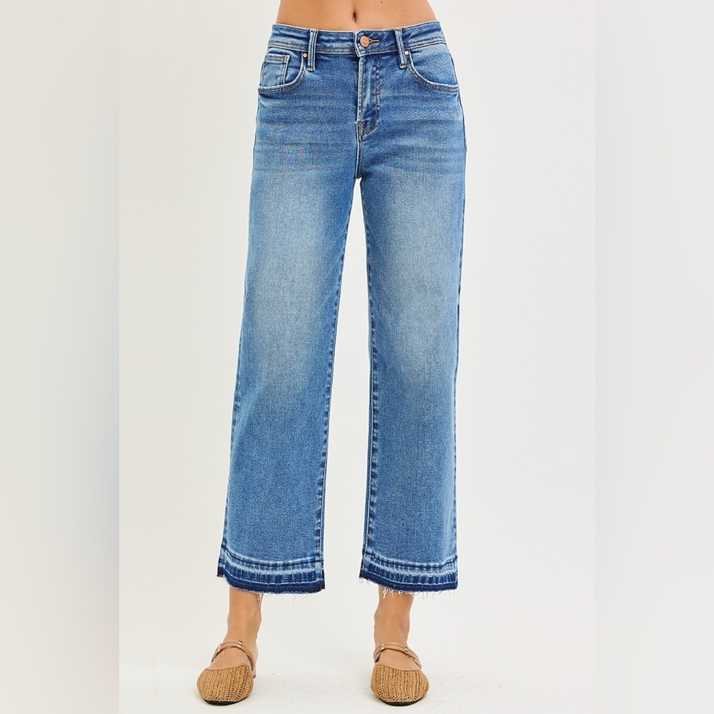 RISEN Slouchy Cropped  Boyfriend Jeans​